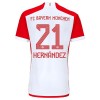 Officiële Voetbalshirt + Korte Broek FC Bayern München Lucas Hernandez 21 Thuis 2023-24 - Kids